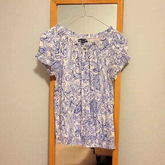 Ralph Lauren Chaps womens petite S peasant blouse - Picture 1 of 4